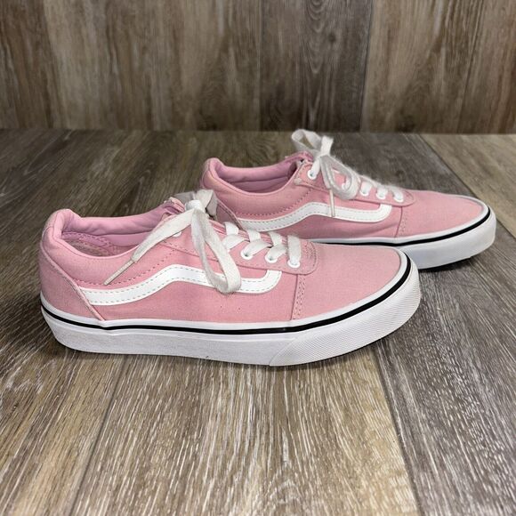 Vans Off The Wall Pink Canvas Sneaker Skate Shoes Youth Missy US Size 4 - 507698 - Picture 1 of 11